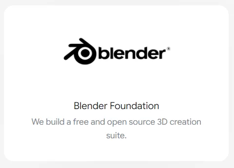 Blender Foundation GSoC card