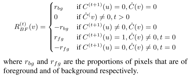 The background-foreground reward function from the ColorRL paper